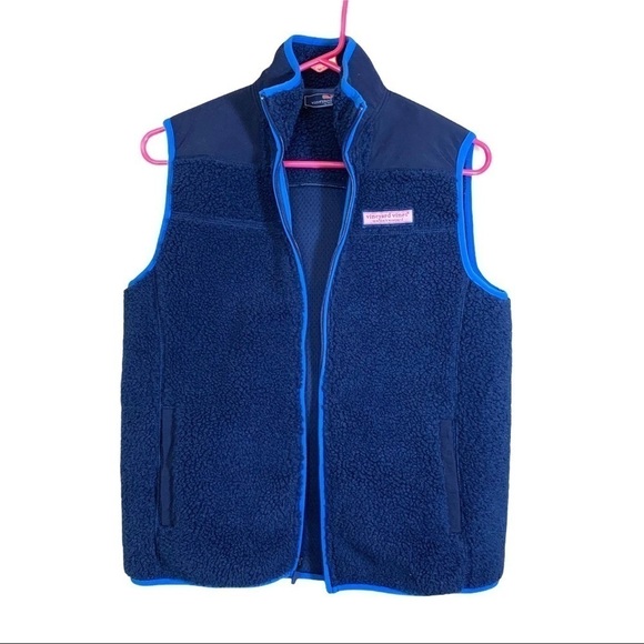 Vineyard Vines Boy’s Sherpa Fleece Lined Vest Large - Picture 2 of 12